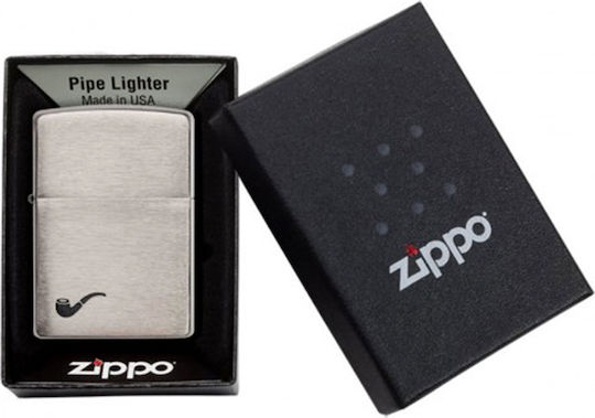 Zippo Brichetă Flacără Rezistent la vânt Pipe Brushed