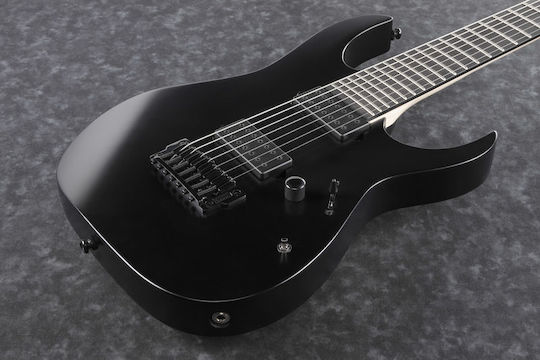 Ibanez RGIXL7 Chitară Electrică 7 Corzi Stratocaster Cu Aranjamentul De Microfoane HH Negru Mat