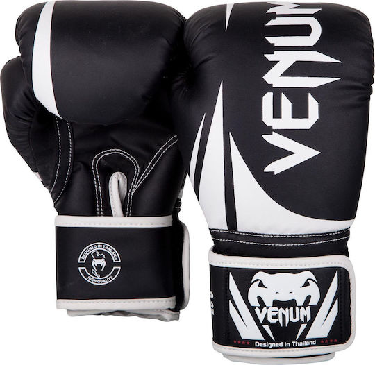 Venum Challenger 2.0 Synthetic Leather Boxing Competition Gloves Black