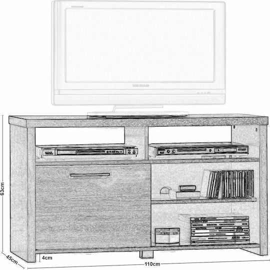 Analog Επιδαπέδιο Wenge 110x45x63εκ.