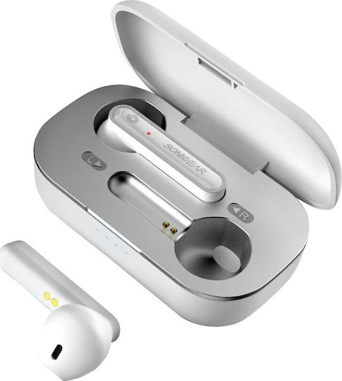 Sonic Gear TWS1 Earbud Bluetooth Handsfree Earphones with Charging Case White