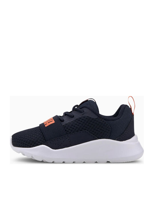 Puma Kids Sports Shoes Running Wired AC Babies Inf Navy Blue