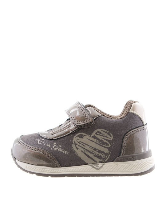 Rishon Παιδικά Sneakers Ανατομικά με Σκρατς Ασημί
