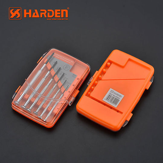Harden Σετ 6 Κατσαβίδια Ακριβείας