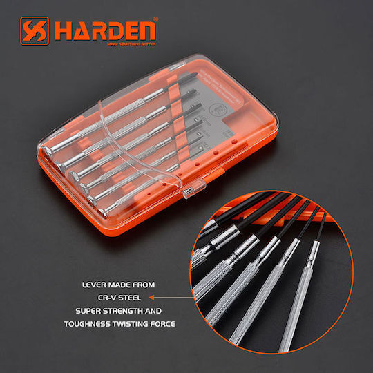 Harden Σετ 6 Κατσαβίδια Ακριβείας