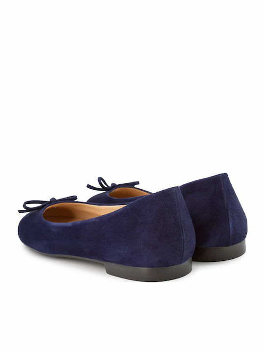 Gabor Suede Damen Ballerinas Marineblau