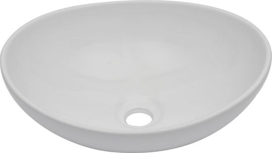 vidaXL Πάγκος με Νιπτήρα Μ60xΒ40xΥ16.3cm Λευκός