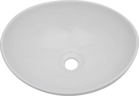 vidaXL Πάγκος με Νιπτήρα Μ60xΒ40xΥ16.3cm Λευκός