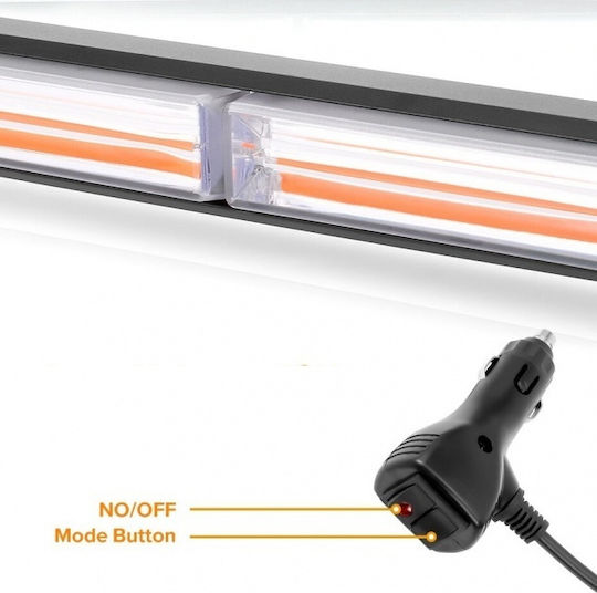 Flexzon Auto-Signalleiste LED 12 / 24V Wasserdicht 30cm mit Orange Beleuchtung