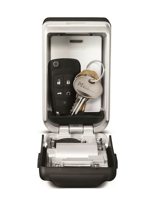 Master Lock Wall-mounted Combination Key Holder Metallic with Combination Dial 7.2x5.2x12.6cm