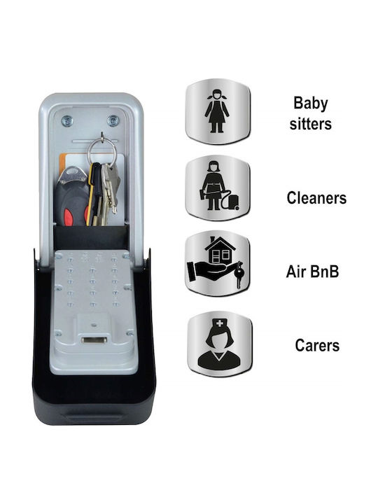 Master Lock Select Access Стенен Ключодържател с Комбинация Металик с Клавиатура 17.3x10.3x7.5см