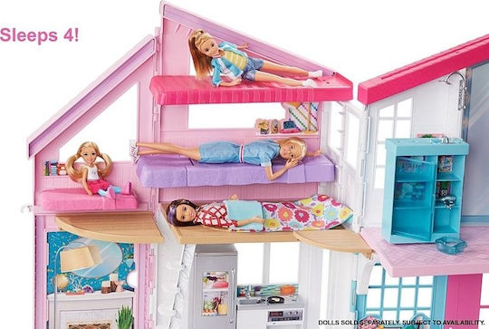Barbie "Ονειρεμένο Σπίτι Στο Μαλιμπού" Πλαστικό Κουκλόσπιτο