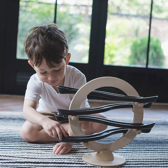 Plan Toys Wooden Marble Game Routes with Incline