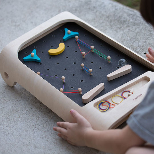 Plan Toys Wooden Tabletop Pinball Pinball For 3+ Years