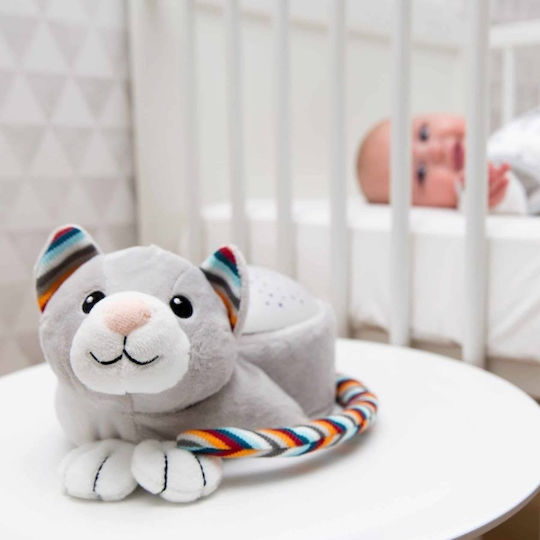 Zazu Sleep Toy Kiki Γατούλα Projector made of Fabric with White Noise and Cry Sensor for 0++ Months