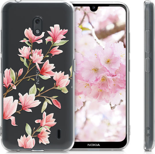 KWmobile Magnolias Back Cover Silicone Transparent (Nokia 2.2)