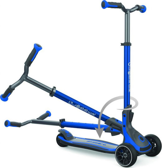 Globber Kids Scooter Foldable Ultimum 3-Wheel for 5+ Years Blue