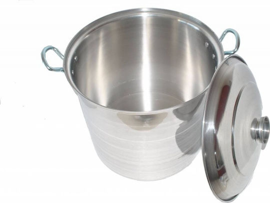 Marmite Aluminium Kapazität 20Es mit Durchmesser 34cm und Höhe 28cm.