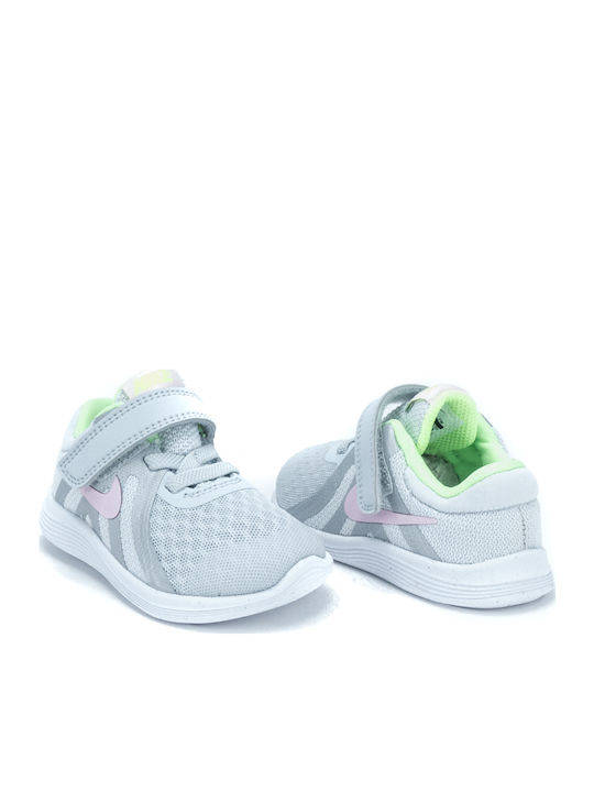 Revolution Revolution 4 Kids Sports Shoes Running with Hoop & Loop Closure Gray