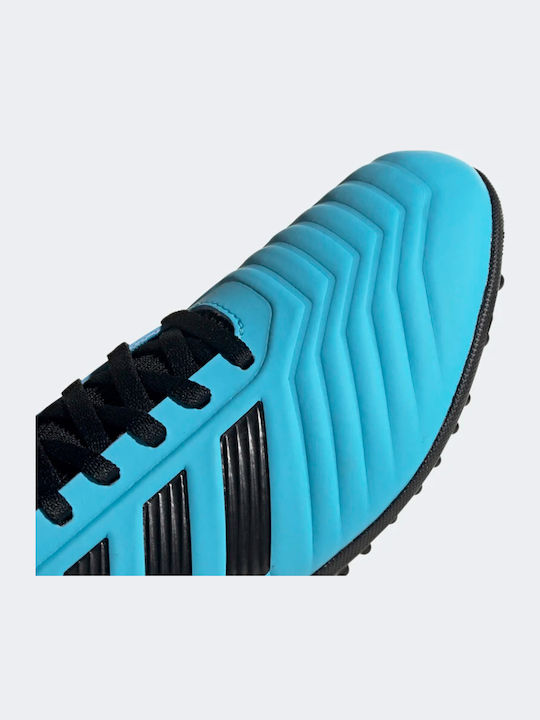 Παιδικά Ποδοσφαιρικά Παπούτσια Ψηλά Predator 19.3 TF με Σχάρα και Καλτσάκι Bright Cyan / Core Black / Solar Yellow