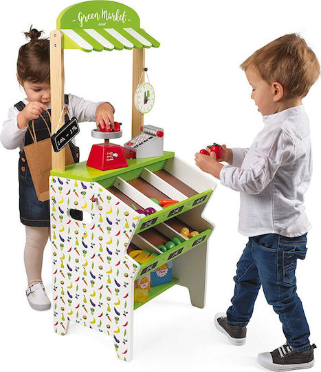 Janod Green Market Grocery από Ξύλο για 3+ Ετών 93 εκ.