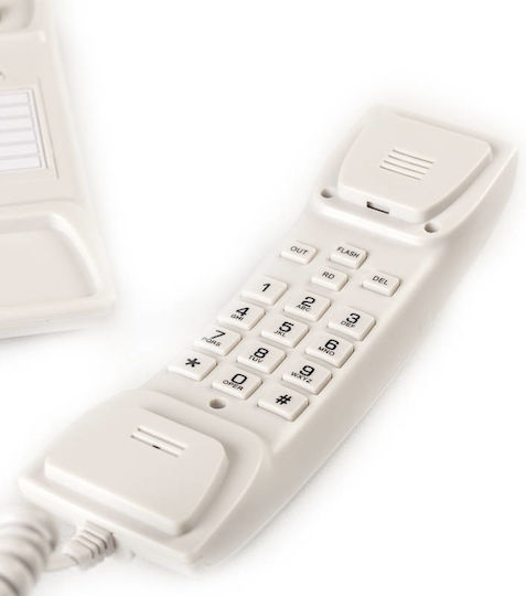 Osio Display OSW-4650 Telefon Cu Fir Montabil Pe Perete Alb OSW-4650W