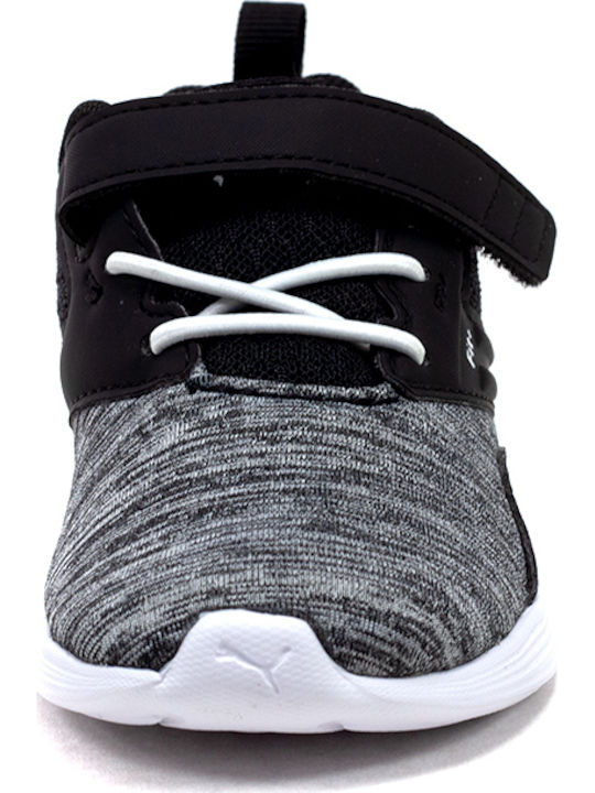 NRGY Comet V INF Kids Sports Shoes Running with Hoop & Loop Closure Gray