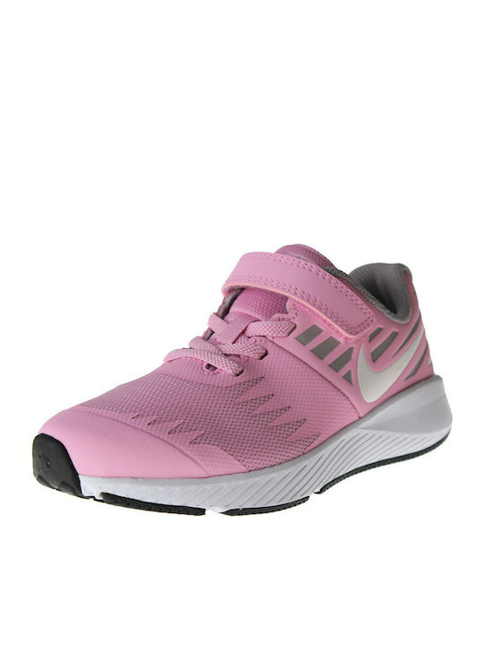 Star Runner PSV Kids Sports Shoes Running with Hoop & Loop Closure Pink