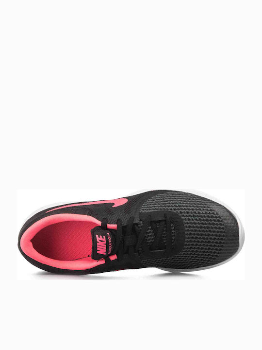 Kids Sports Shoes Running Revolution 4 GS Noir / Blanc / Rose Coureur