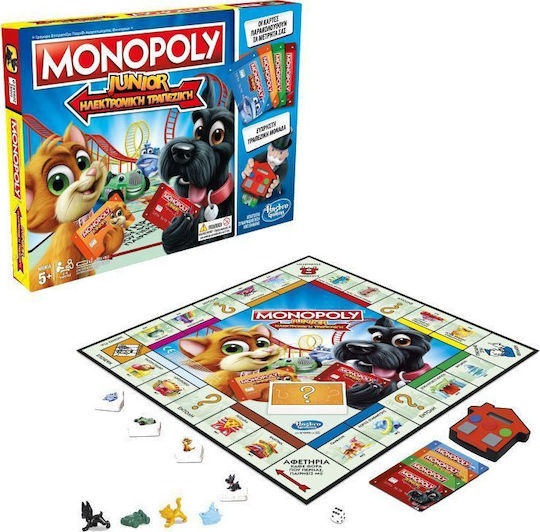 Επιτραπέζιο Παιχνίδι Monopoly Junior Electronic Banking για 2-4 Παίκτες 5+ Ετών Hasbro
