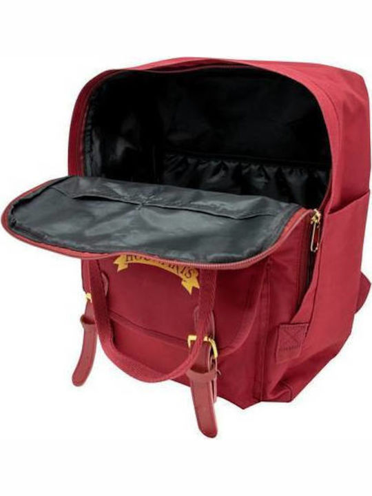 Blue Sky Studios Harry Potter Deluxe Burgundy Σχολική Τσάντα Πλάτης Γυμνασίου - Λυκείου Μπορντό με Θήκη για Παγούρι