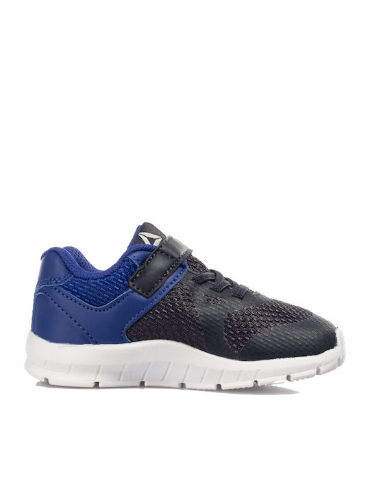 Rush Runner JR Rush Runner Kids Sports Shoes Running with Hoop & Loop Closure Navy / Blue / Silver
