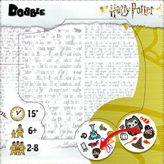 Επιτραπέζιο Παιχνίδι Dobble Harry Potter (Ελληνική Έκδοση) για 2-8 Παίκτες 6+ Ετών Kaissa