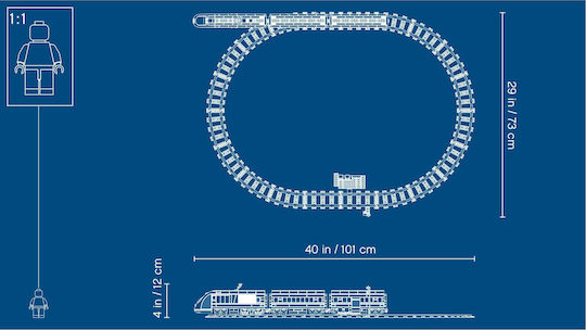 LEGO City Passenger Train pentru 6-12 ani Ani 677buc