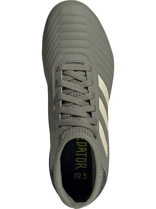 Παιδικά Ποδοσφαιρικά Παπούτσια Ψηλά Predator 19.3 Firm Ground Cleats 'Initiator Pack' με Τάπες και Καλτσάκι Legacy Green / Sand / Solar Yellow