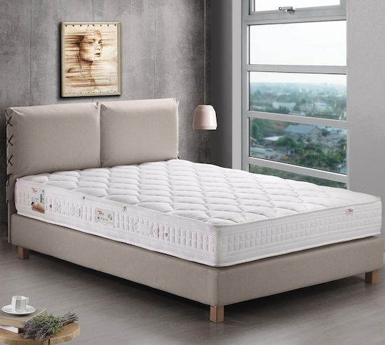 Linea Strom Comfort Υπέρδιπλο Ορθοπεδικό Στρώμα 160x200x25cm με Ελατήρια