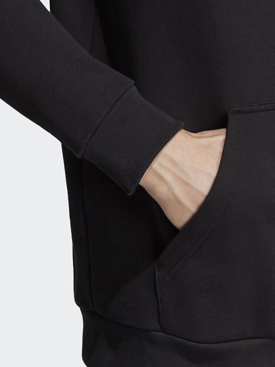 Trefoil Sweatshirt with Hood Black