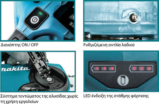 Makita Безчетков 36V 5.2кг с шина 35см