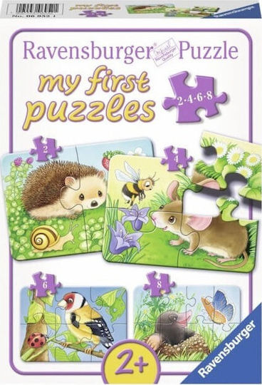 Kinderpuzzle Tiere im Garten für 2+ Jahre alt+ Jahre 20pcs Ravensburger
