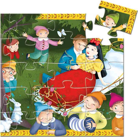 Kids Puzzle Snow White and 7 Dwarfs for 5+ Years 50pcs Djeco
