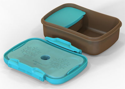 Carl Oscar N’ice Box Kids Set Lunch Plastic Box 0.6lt Turquoise L17xW12.5xH6.3cm