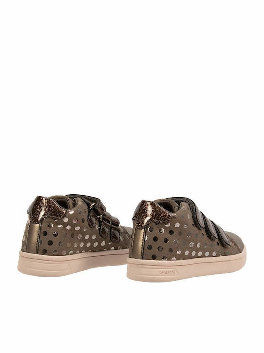 DJ Rock Kids Sneakers High Anatomic with Scratch Gold