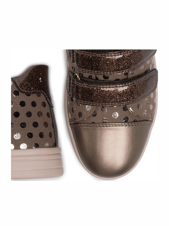 DJ Rock Kids Sneakers High Anatomic with Scratch Gold