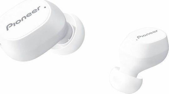 Pioneer SE-C5TW In-ear Bluetooth Handsfree Ακουστικά με Αντοχή στον Ιδρώτα και Θήκη Φόρτισης Λευκά