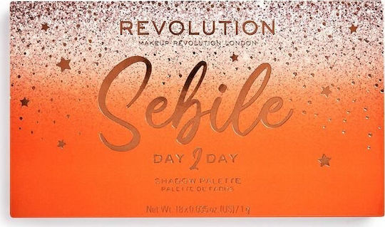 Revolution Beauty Sebile Палитра със сенки за очи в твърда форма Day 2 Day 18гр
