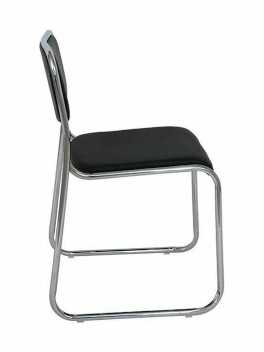 Καρέκλα Επισκέπτη Ε553 Μαύρη 51x49x78cm