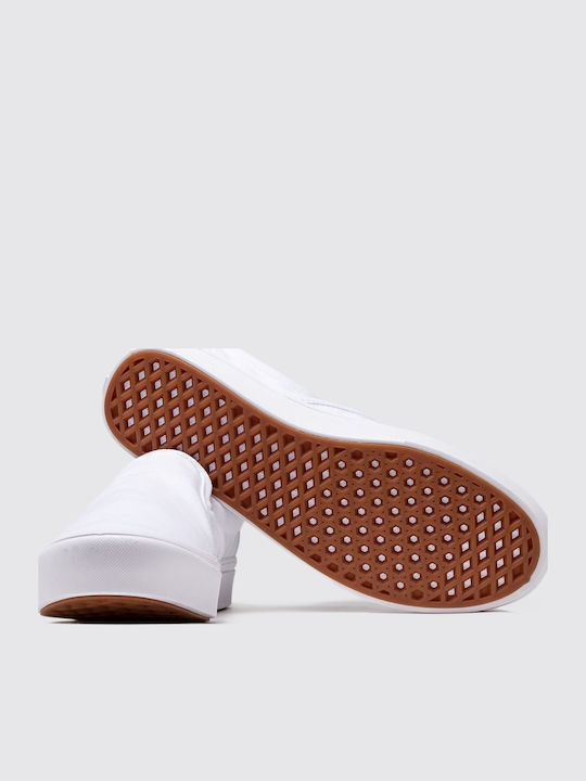 ComfyCush Men's Canvas Slip-Ons White