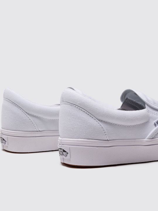 ComfyCush Men's Canvas Slip-Ons White