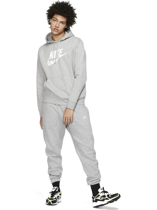 Club Суитшърт с Качулка Heather Grey
