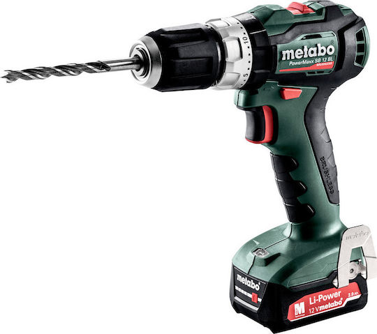 Metabo PowerMaxx SB 12 BL Κρουστικό Δραπανοκατσάβιδο Μπαταρίας 12V 2x2Ah